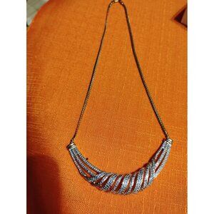 Gold color choker with faux diamonds marked BR KRN beautiful piece stylish  SS-1